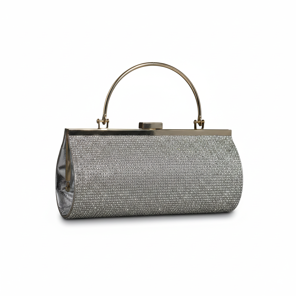 Elegant Wedding Clutch (Silver Shine)
