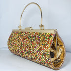 Diamond Drape Multicoloured Crystal Bridal Clutch