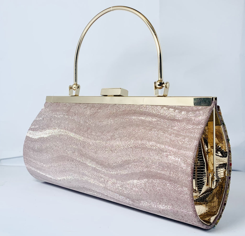 Diamond Drape Multicoloured Crystal Bridal Clutch