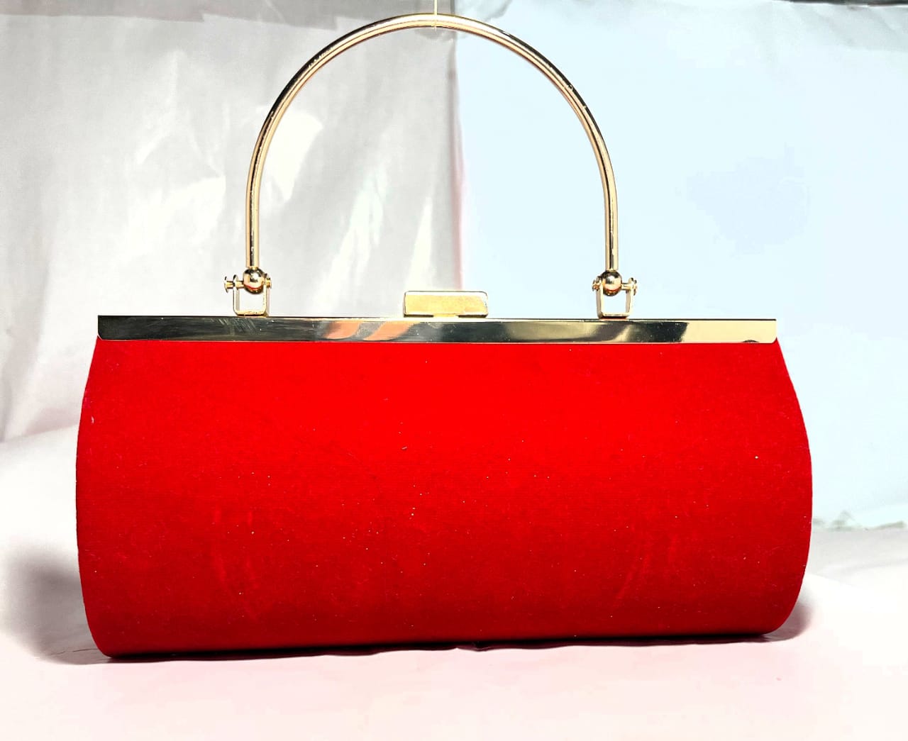 Royal Red Crystal Clutch