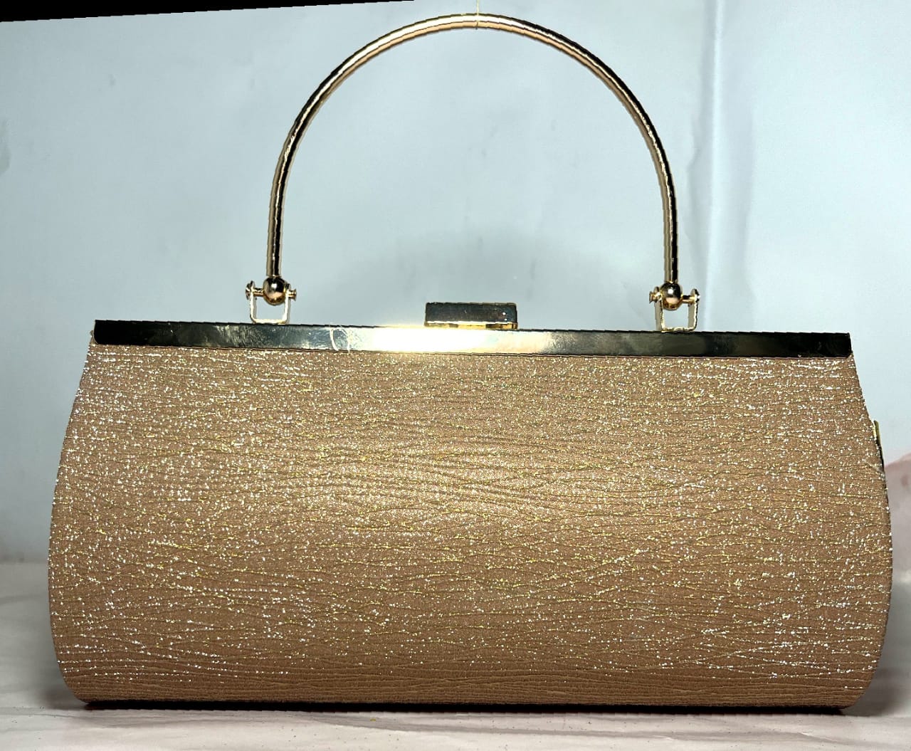 Golden Bronze Crystal Evening Bag