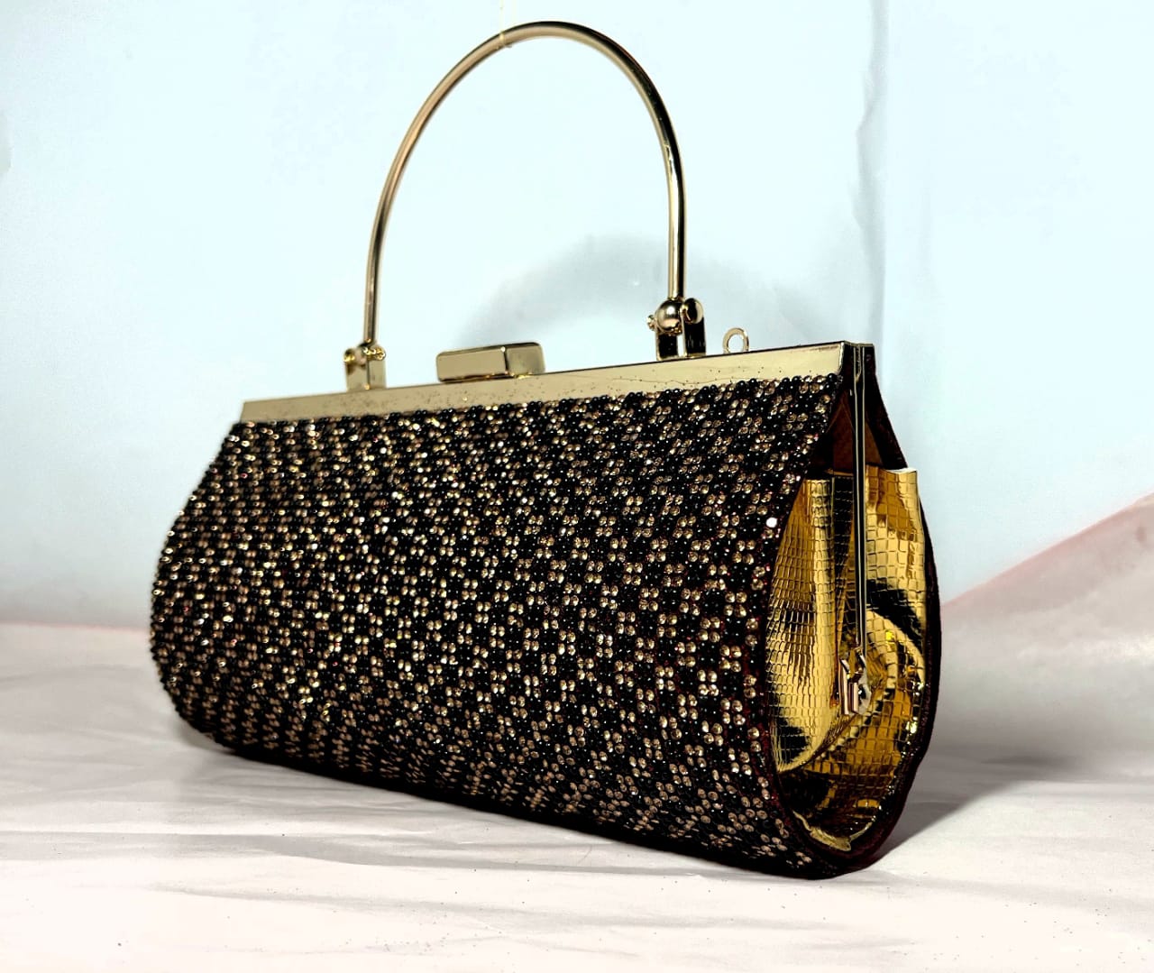 Wine Velvet Evening Bag